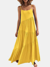 Load image into Gallery viewer, Full Size Ruched Tiered Spaghetti Strap Dress
