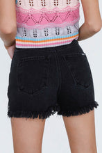 Load image into Gallery viewer, CROSSOVER DENIM MOM SHORTS
