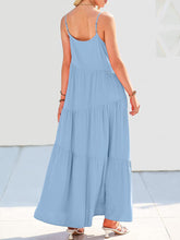 Load image into Gallery viewer, Full Size Ruched Tiered Spaghetti Strap Dress
