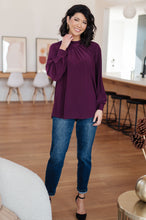 Load image into Gallery viewer, Closing Time Mock Neck Blouse
