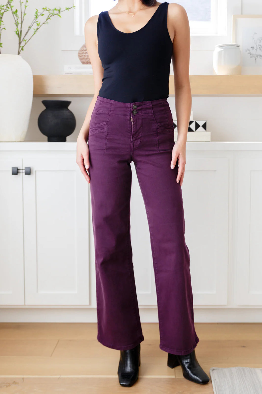 Petunia High Rise Wide Leg Jeans