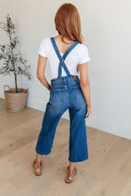 Load image into Gallery viewer, Priscilla High Rise Crop Wide Leg Denim Overalls
