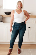 Load image into Gallery viewer, Rowena High Rise Pull On Double Cuff Slim Jeans
