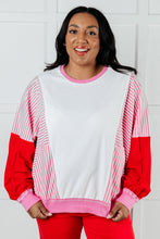 Load image into Gallery viewer, Stripes on My Sleeves Color Block Pullover
