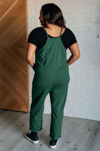 Load image into Gallery viewer, Totally Me Spaghetti Strap Jumpsuit in Dark Green
