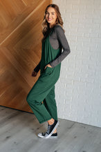 Load image into Gallery viewer, Totally Me Spaghetti Strap Jumpsuit in Dark Green
