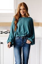 Load image into Gallery viewer, Winging It Ruffle Detail Top in Teal
