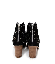 Load image into Gallery viewer, Twilight Studded Heeled Ankle Boot in Black
