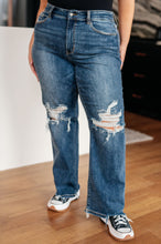 Load image into Gallery viewer, Rose High Rise 90&#39;s Straight Jeans in Dark Wash
