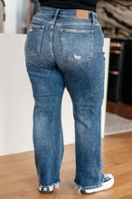 Load image into Gallery viewer, Rose High Rise 90&#39;s Straight Jeans in Dark Wash
